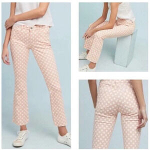 Anthropologie Pilcro Polka Dot High Rise Bootcut